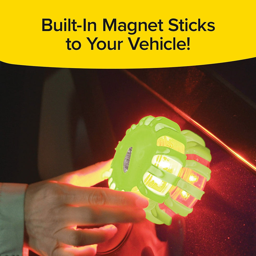 Thumbnail: Lizard Flare 360° Roadside Emergency LED Safety Flare, 15 LED Lights with 9..