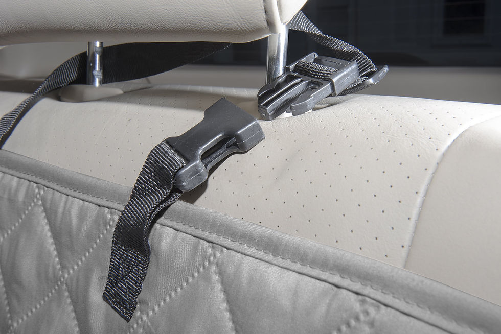 Thumbnail: Pet Car Seat Cover | Quilted Car Seat Cover, Gray, Bucket/Captain Seat