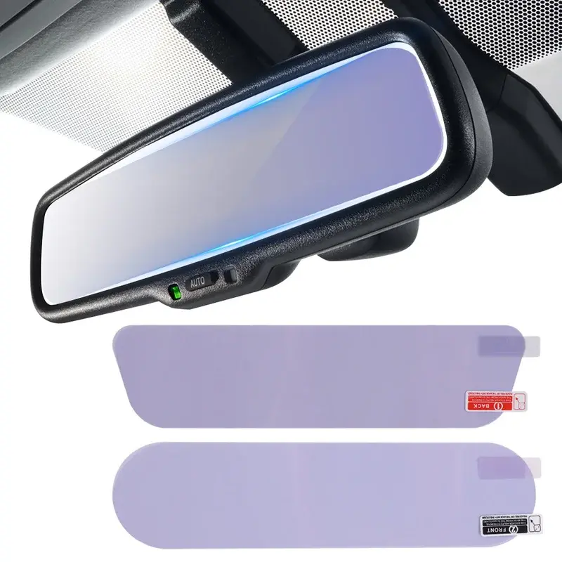 Car rearview mirror anti glare film, night reversing glare protection sticker, s