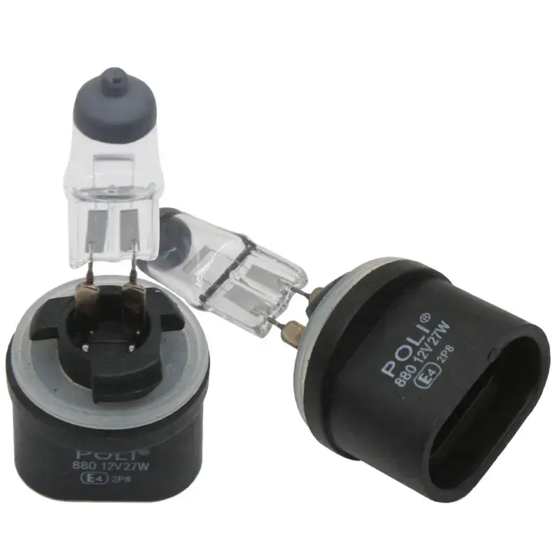 Thumbnail: 2pcs H27 880 881 Car Halogen Lamps Fog Light Driving Light Drl Led Daytime