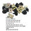 Thumbnail: 20pcs Hex Head Tapping Socket Bolt Screw Clips With Speed Fastener Engine Shield