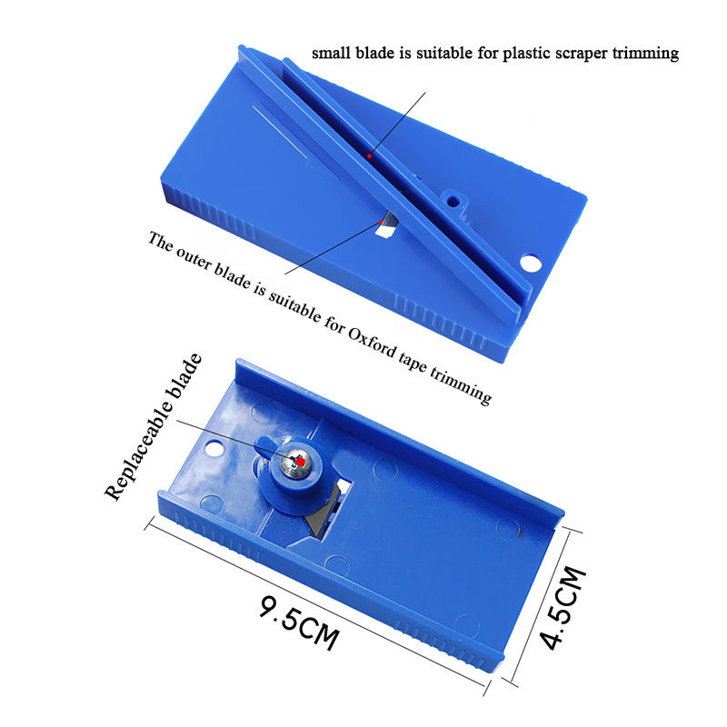 Car Detailing Tool Set - Plastic Squeegee Trimmer, Hard Card Scraper, Sharpening