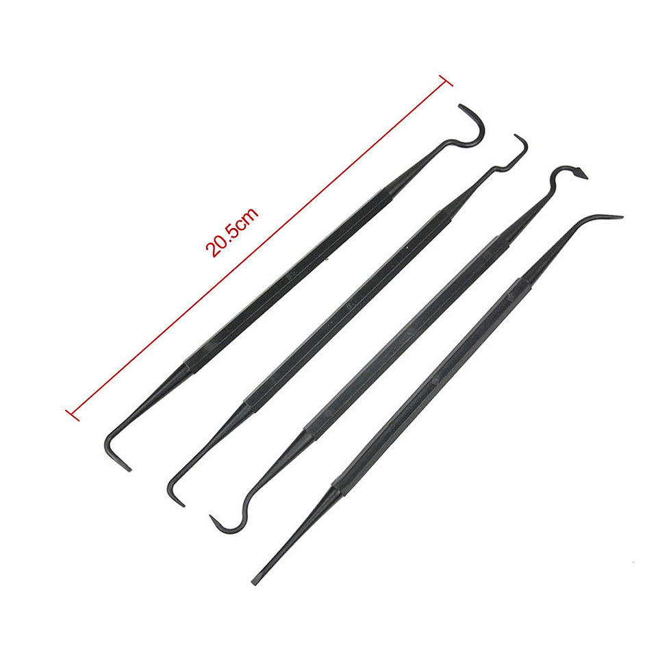 Thumbnail: 4pcs Multipurpose Car Detailing Cleaning Tool Nylon Picks Pick Double-headed Hoo