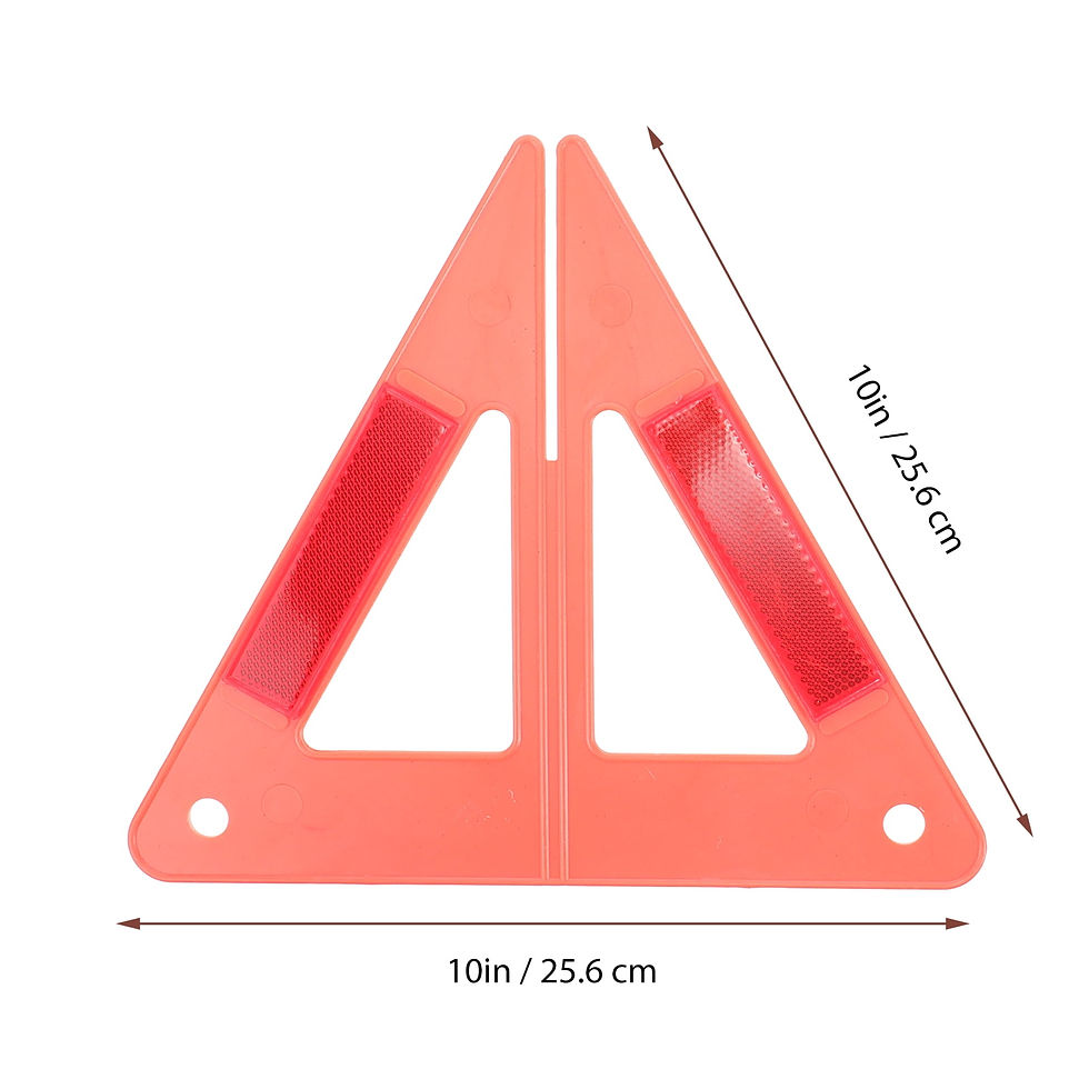 Thumbnail: Chuangji 1 Set Safety Reflective Emergency Triangles Roadside Car Safety Wa..