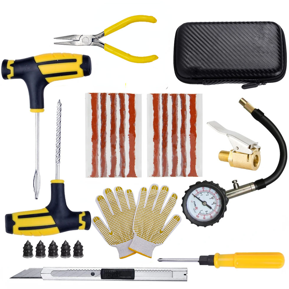 Thumbnail: Car Tire Repair Kit Puncture Plug Tools Tyre Puncture Emergency for Tire Strips