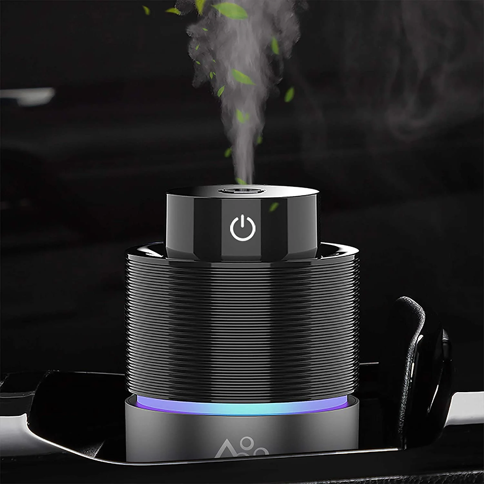 Car Diffuser Car Humidifier, USB Essential Oil Diffusers 7 Colors LED Lights 200