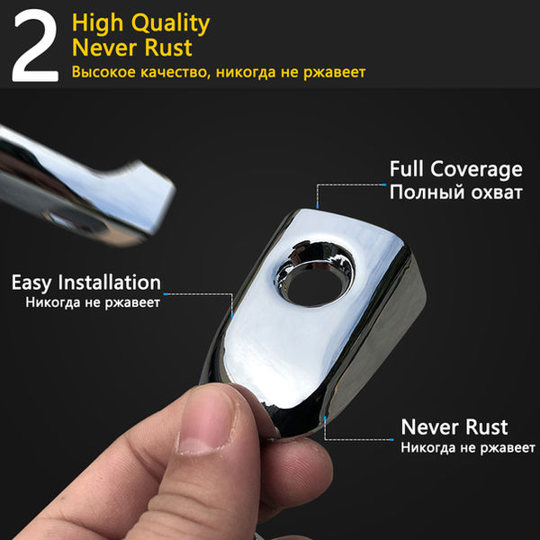 Thumbnail: For Dodge Caliber 2007 2008 2009 2010 2011 2012 Carbon Fiber Smart Door Handle C