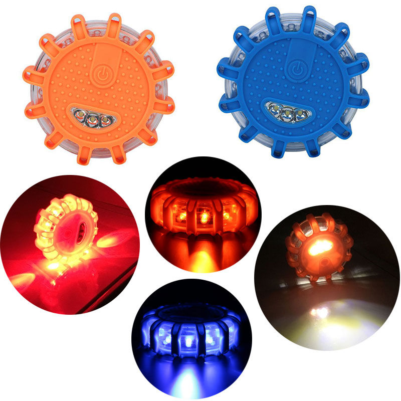 9 Modes 12Led Flares Emergency Lights Road Safety Beacon Disc Flashing Warning L