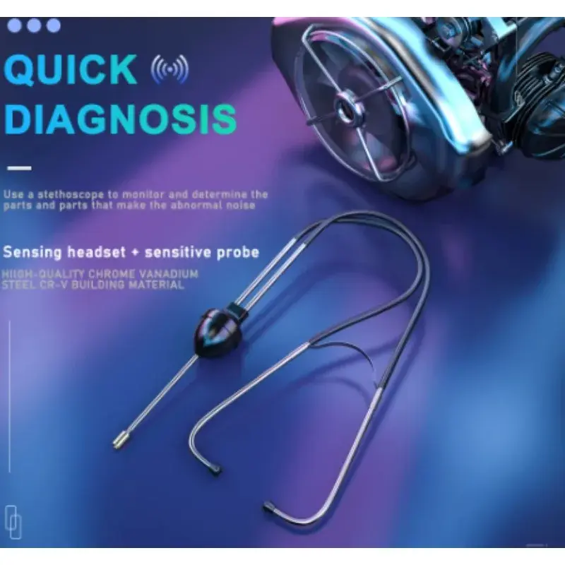 Thumbnail: 1pc Auto Cylinder Stethoscope, Mechanics Stethoscope Car Engine Block Diagnostic