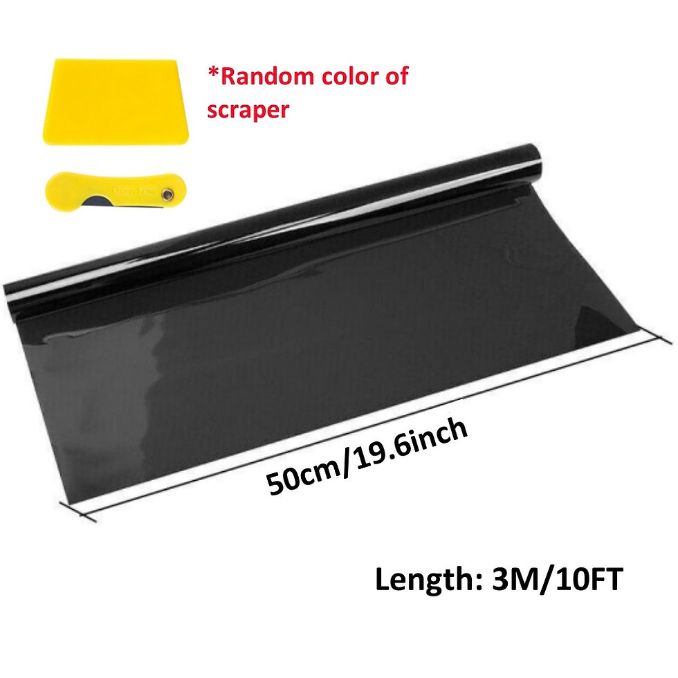 Thumbnail: 1 Roll 50cm X 3m 1/5/15/25/35 Percent VLT Window Tint Film Glass Sticker Sun Sha