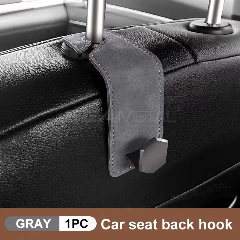 Thumbnail: SEAMETAL Car Headrest Hooks Hanger Auto Seat Back Organizer Holder Clips 20KG La