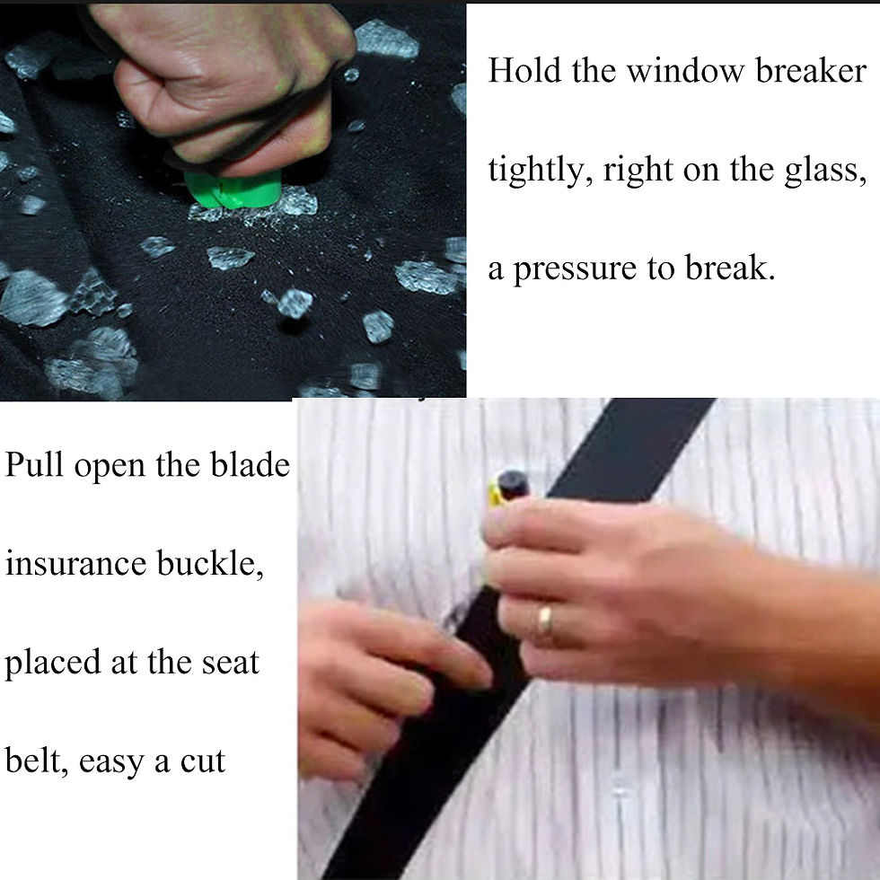 Thumbnail: Car Safety Hammer Mini Car with a Multi-functional Escape Hammer to Break the Gl