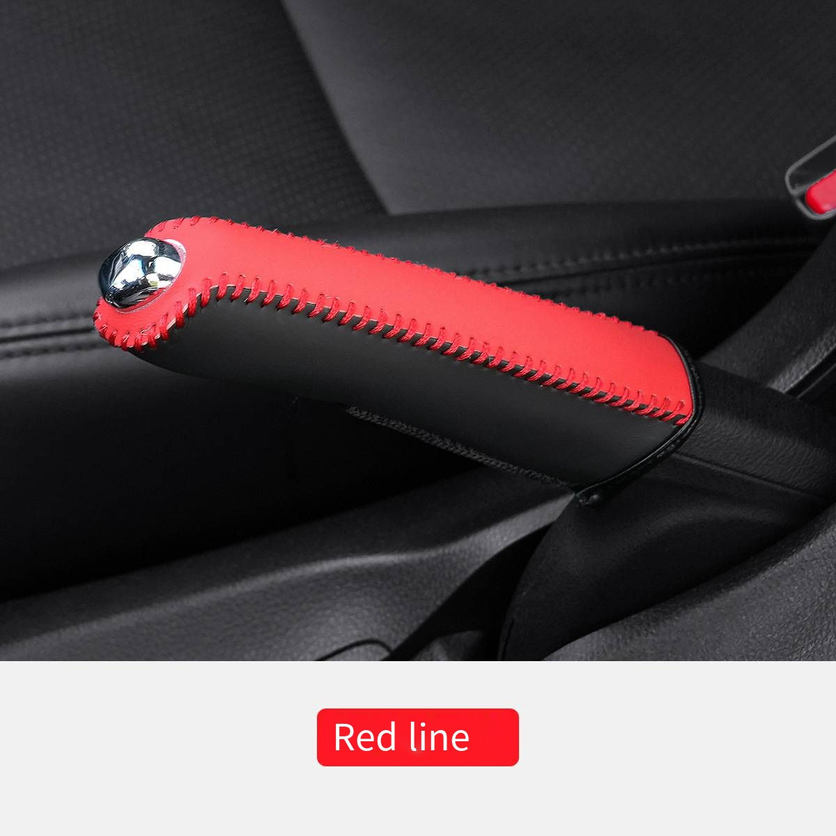 New Car Handbrake Cover PU Leather Anti-slip Car Hand Brake Sleeve Portable Hand