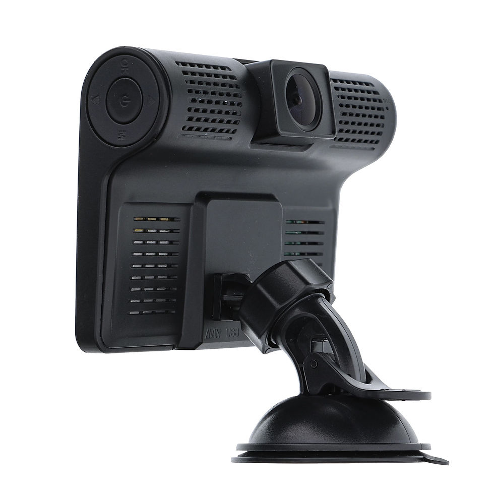 Thumbnail: New Armor All Universal 4 inch LCD 1080P HD Dual-Lens Dash Camera, G-sensor..