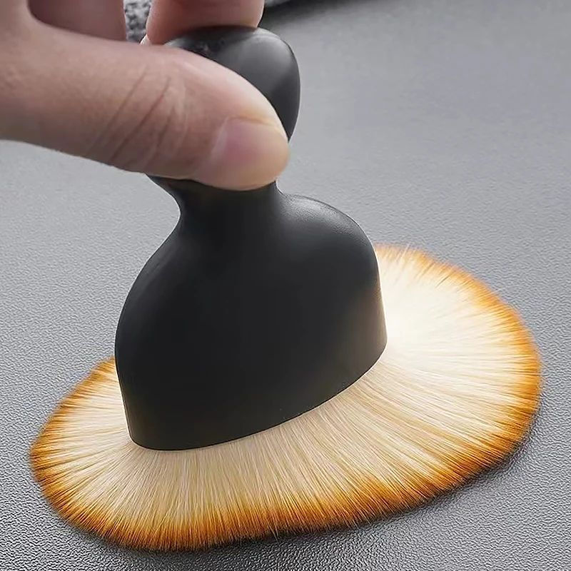 Thumbnail: 2 Pcs Car Interior Dust Sweeping Soft Brush Car Washing Tool Keyboard Gap Car Du