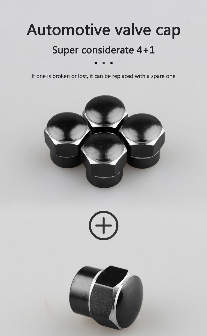 Thumbnail: New 5Pcs 3D Metal Tire Valve Caps Car Tyre Air Stem Covers For BYD Seal Dolphin