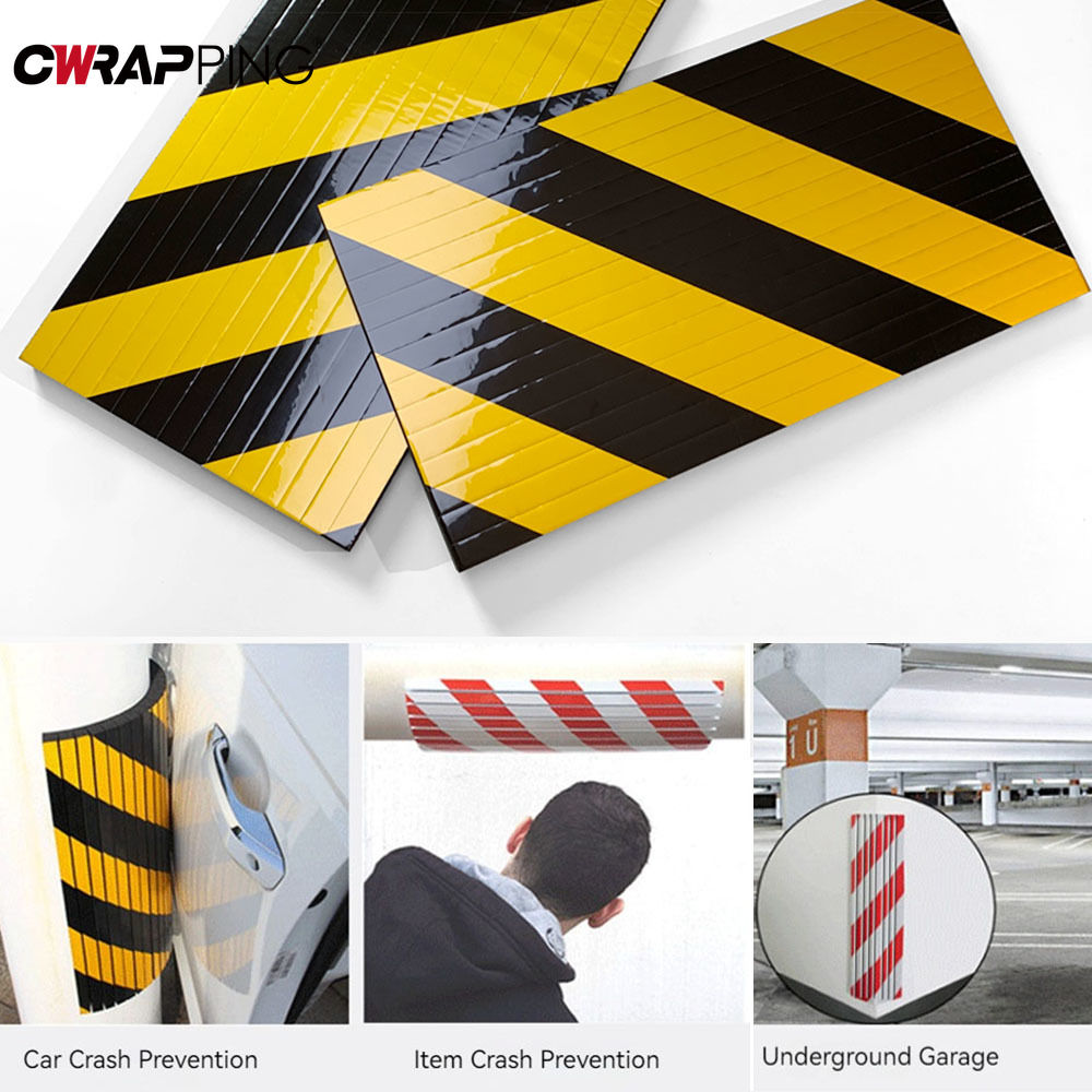 1/2/4PCS Anti-Collision Foam Bumper Car Door Protector Reflective Sticker Edge G