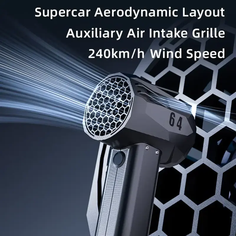 Thumbnail: X64 Mini Turbo Fan Thrust 1400G Wind Speed 240km/h Car Violent Blower Handheld T