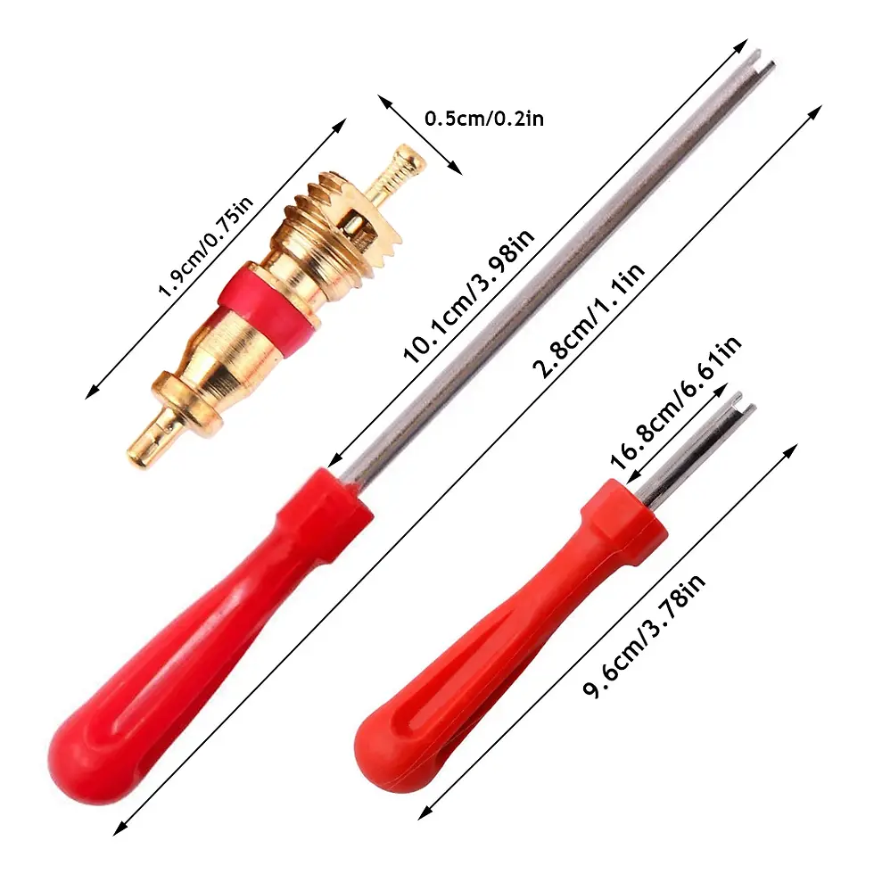Thumbnail: 1set Tire Valve Core Screwdriver Tool Multifunctional Tire Valve Stem Tool Stand