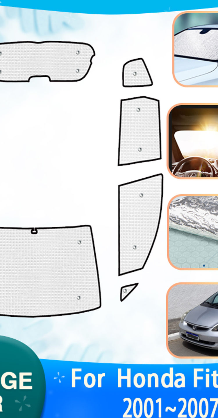 Car Full Coverage Sunshades For Honda Fit Jazz 2001~2007 GD1 GD3 GD5 Car Sunscre