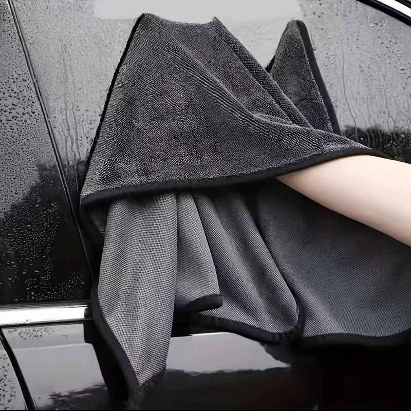 High-end Car Wash Microfiber Twisted Towel Super Absorbent Fast Drying Towels De