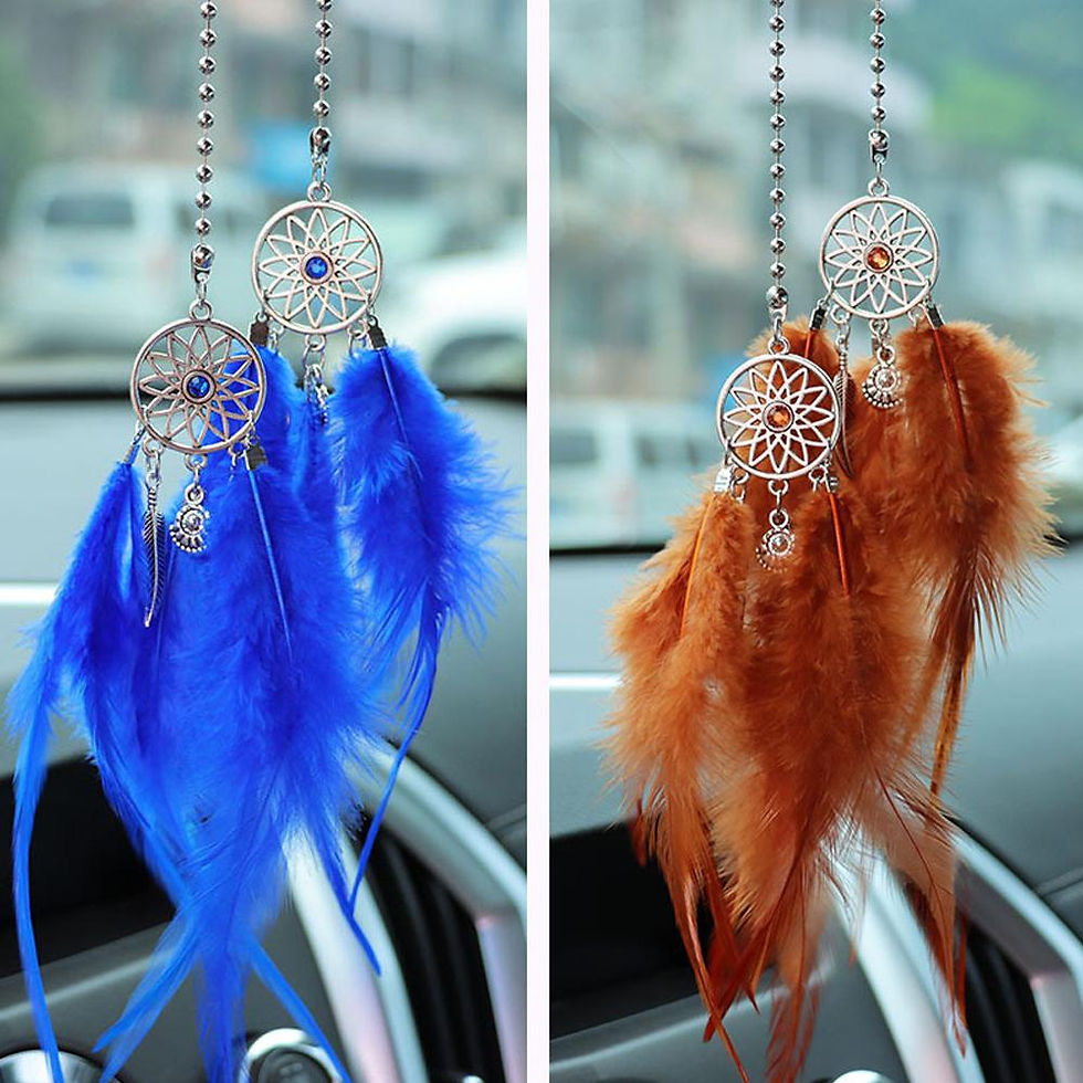 Thumbnail: Hanging Ornament Dream Catcher Car Rear View Mirror Wind Chimes Wall Hanging Pen