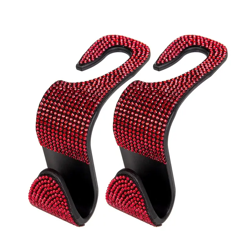 Thumbnail: Car Headrest Hook Organizer Rhinestone Universal Auto Seat Back Storage Hooks Br