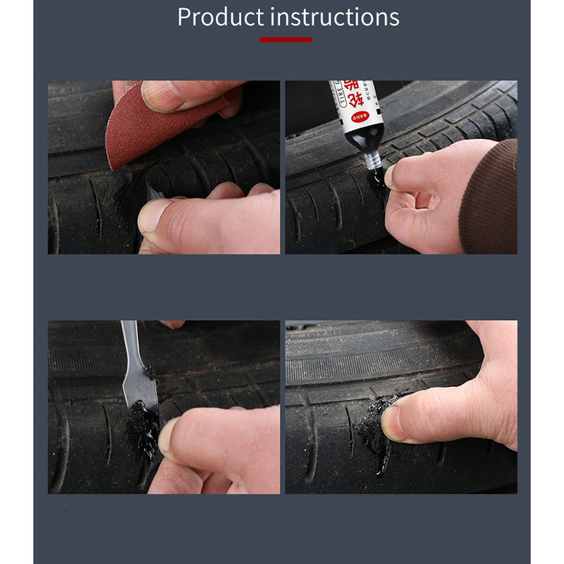 Thumbnail: Black Tyre Repair Wear resistant and high-temperature resistant tire rubber Non-