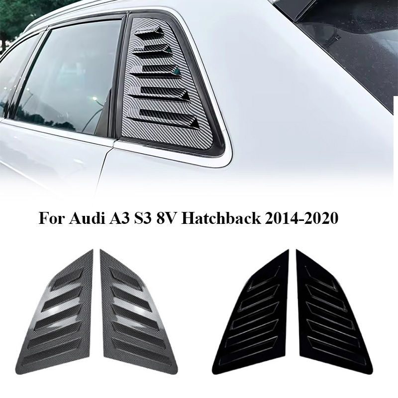 For Audi A3 S3 8V Hatchback 2014-2020 Car Rear Window Louver Trim Cover Shutter