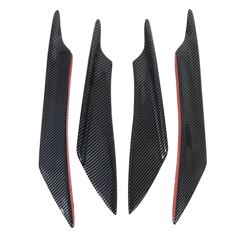 Thumbnail: 4Pcs Carbon Fiber Car Bumper Fin Canard Splitter Diffuser Spoiler Air knife