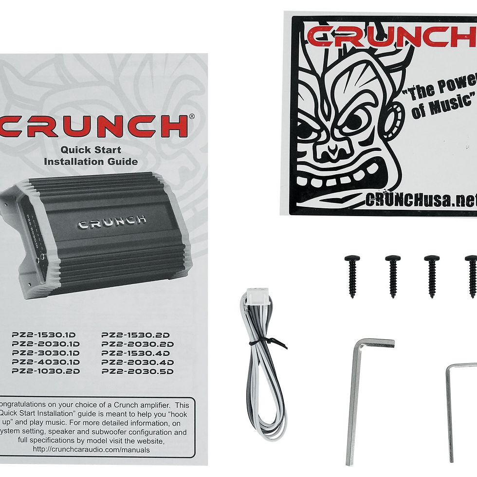 Thumbnail: Crunch PZ2-2030.4D POWERZONE 2000 Watt Mono Amplifier, 4-Channel Car Audio ..