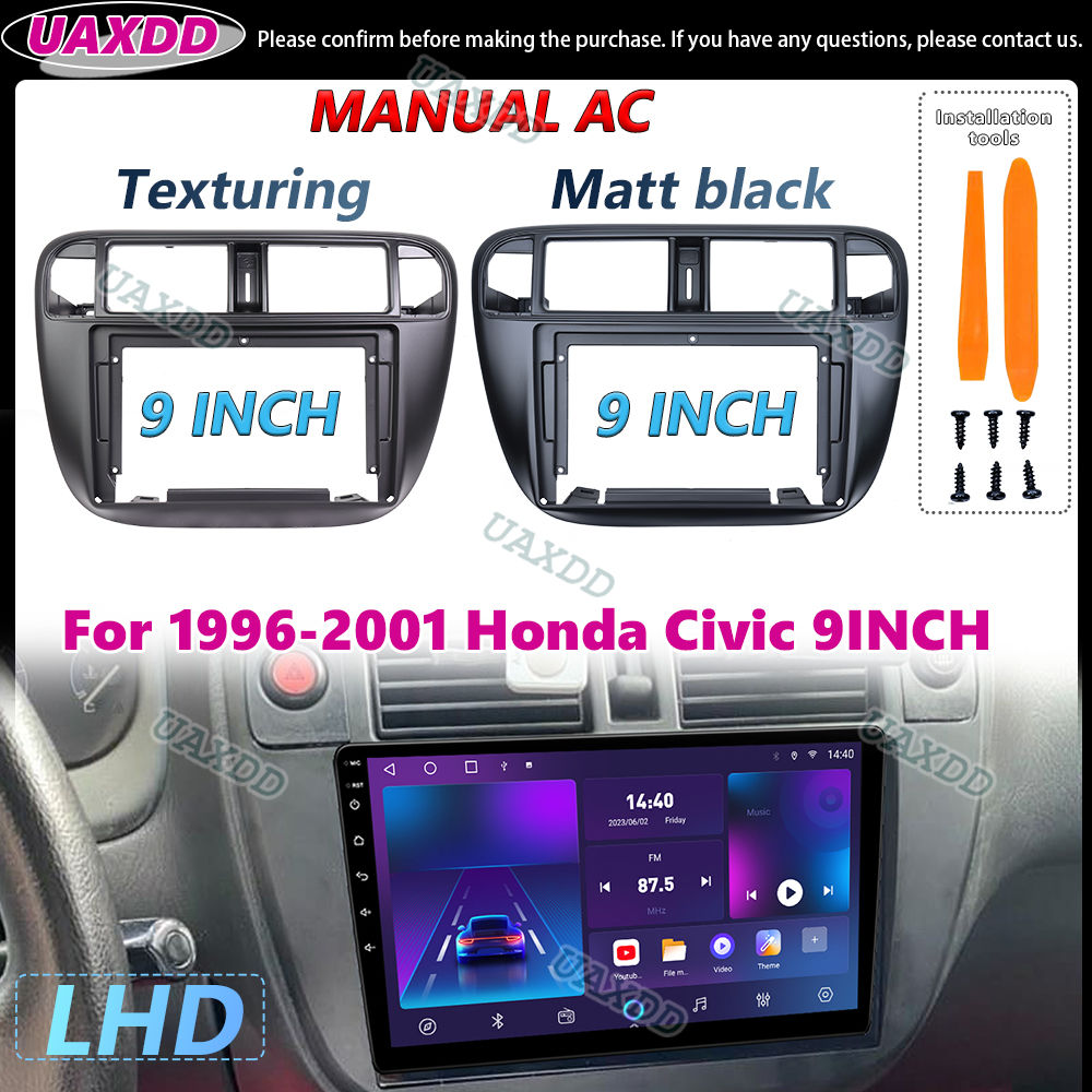 Car Interior stereo radio Android frame For 1996-2001 Honda Civic 9INCH LHD MANU