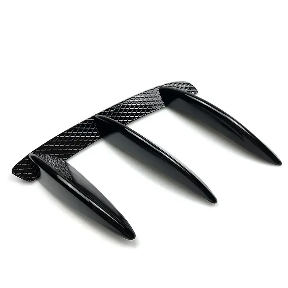 Thumbnail: 1Pair Car Black Carbon Pattern Rear Bumper Splitter Spoilers Canard for Mercedes