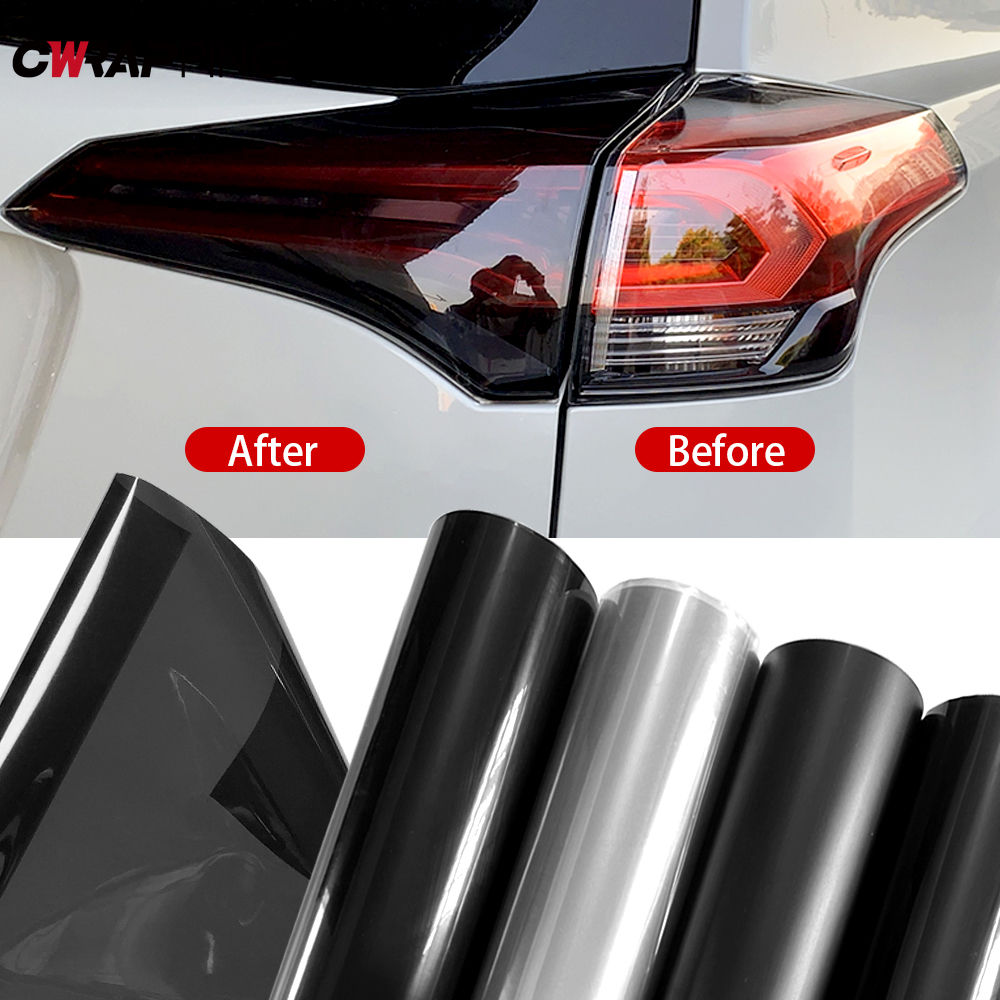 30*200cm Car Headlight Tint Fog Light Taillight Waterproof Stickers Auto Fog Lig