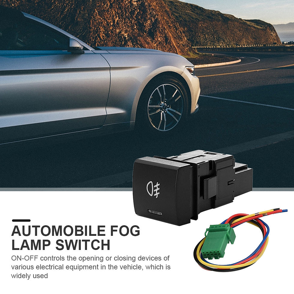 Thumbnail: Automobile Fog Lamp Switch with Green Light Fog Lamp Control Pure Copper Wire Fo