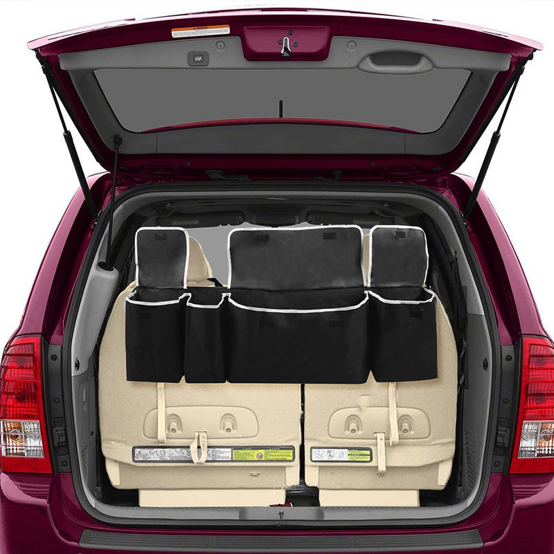 Thumbnail: Adjustable Backseat Storage Bag Car Trunk Organizer High Capacity Multi-use Oxfo