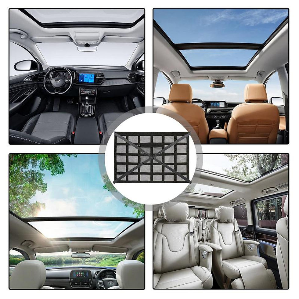 Thumbnail: Car Ceiling Net Storage Bag Cargo Storage Net For Car Space Saving Car Trunk Sto