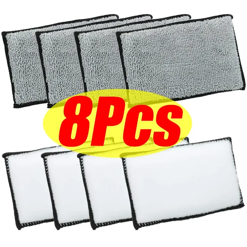 Thumbnail: 2-10Pcs Soft Double Side Microfiber Scrubbing Sponge Car Leather Cleaning Microf