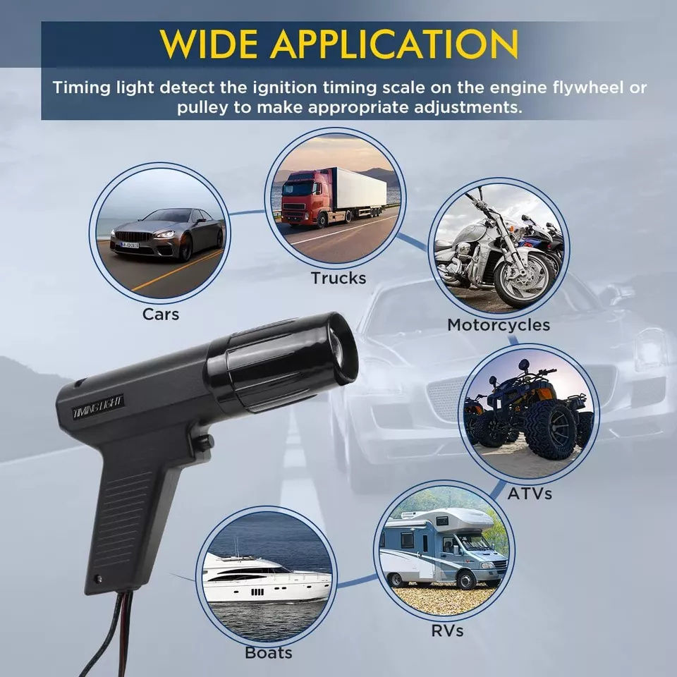 Thumbnail: 12V Car Ignition Timing Gun Gasoline Engine Ignition Timing Induction Strobe Lig