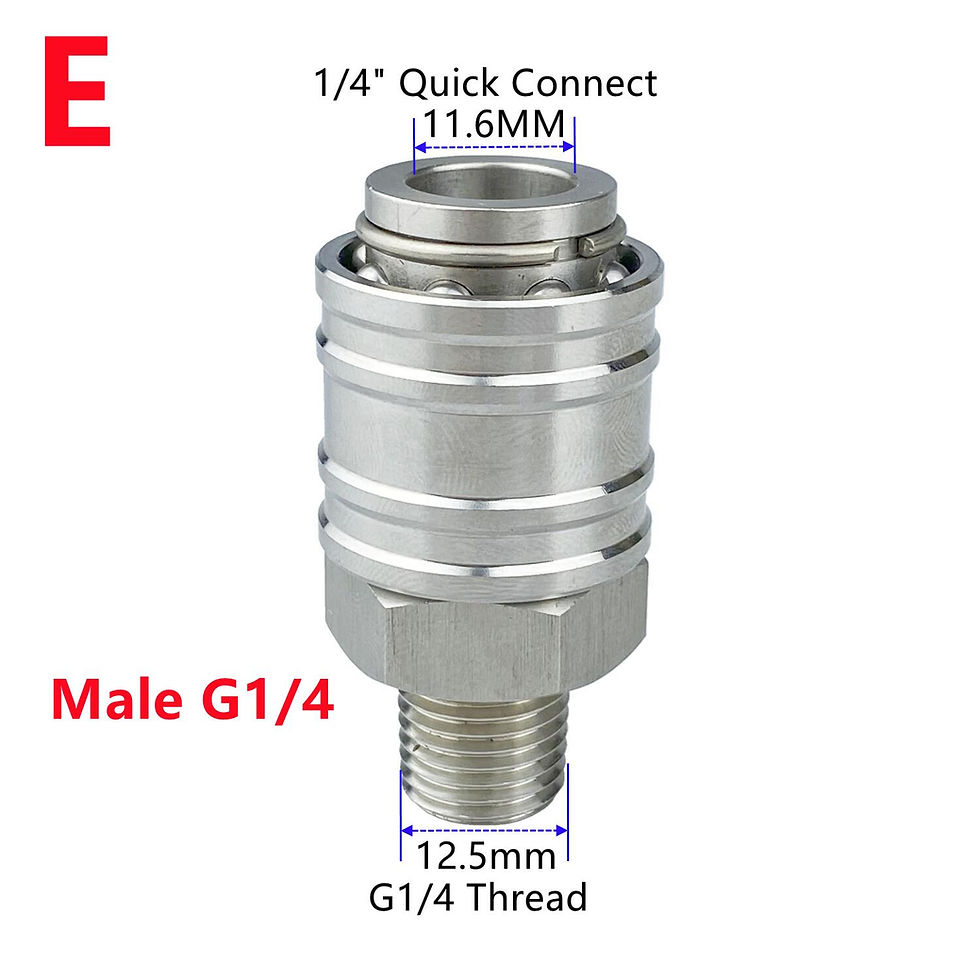 Thumbnail: Self-locking 1/4" Quick Connector Holder With Various Fitting Thread M14 G1/4 M2