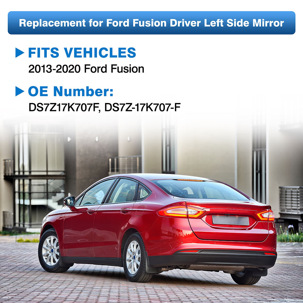 Thumbnail: Heated Side Wing Mirror Glass Rearview Left Driver/Right Passenger Side For Ford