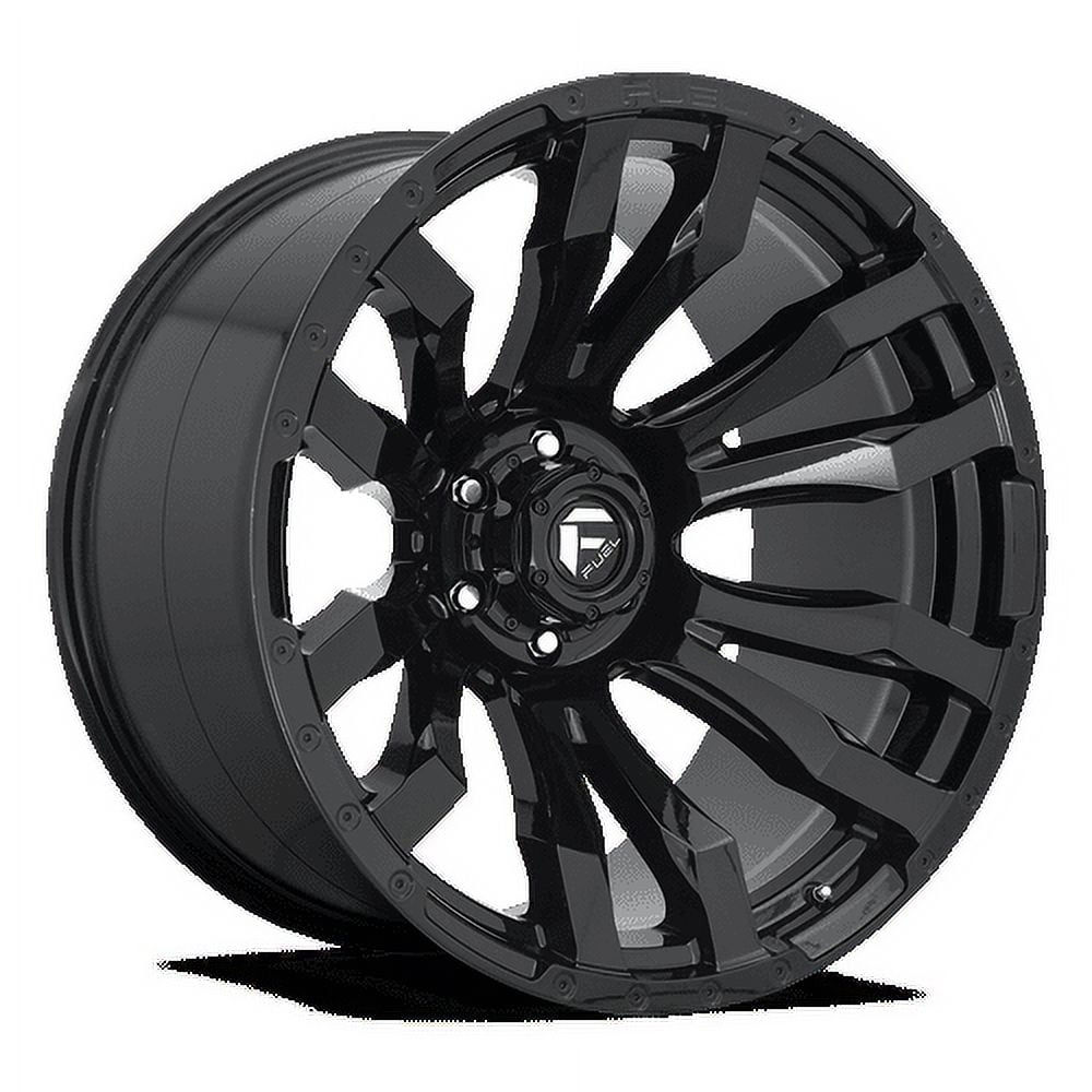 Fuel 1PC Aluminum Rim D675 BLITZ 20X9in Gloss Black Finish, D67520908950