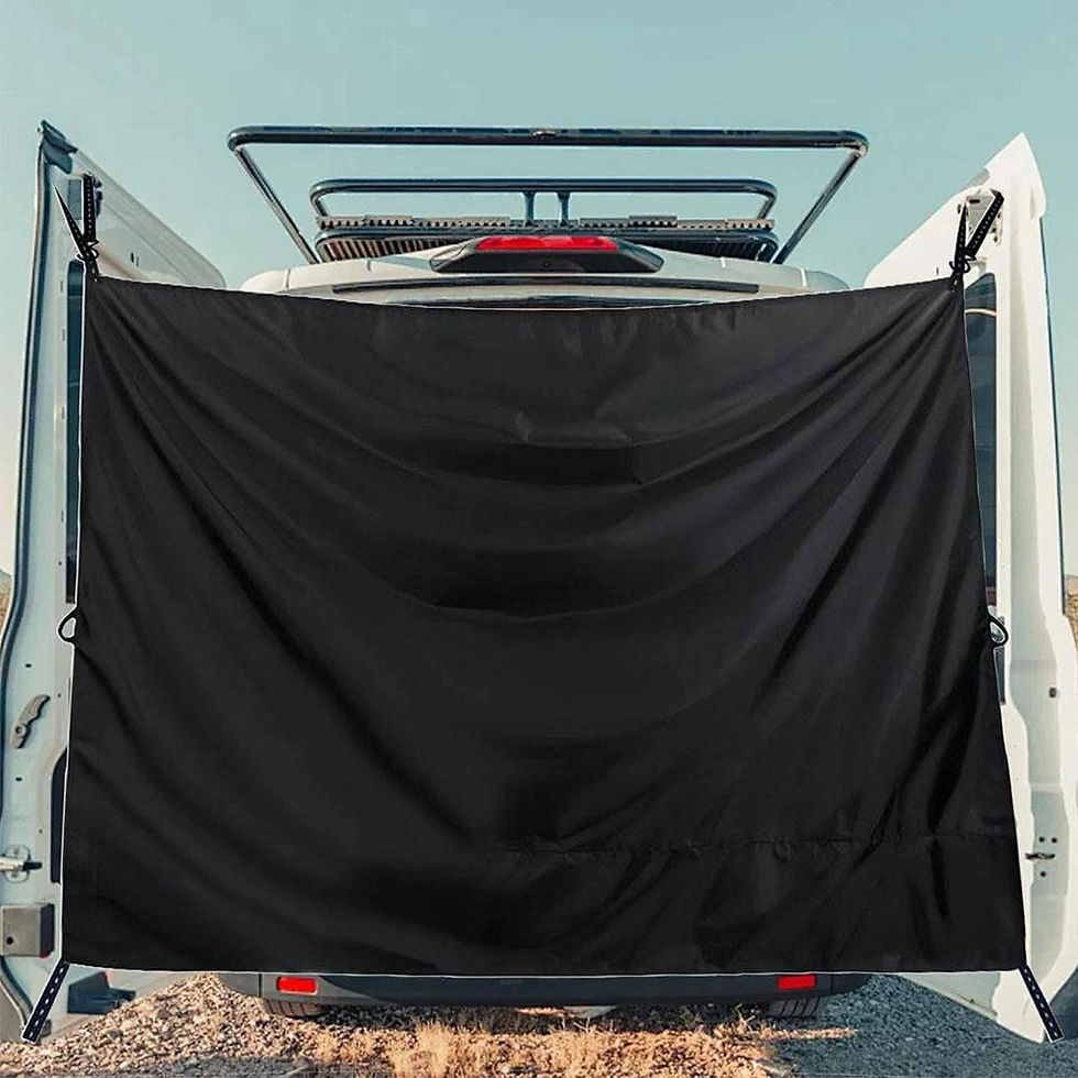 Thumbnail: Car Rear Door Curtain Universal Car Divider Curtain Accessories Oxford Cloth Bla