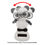 Thumbnail: Solar Power Cute Panda with Glasses Automatic Head Swinging Doll Car Dashboard O
