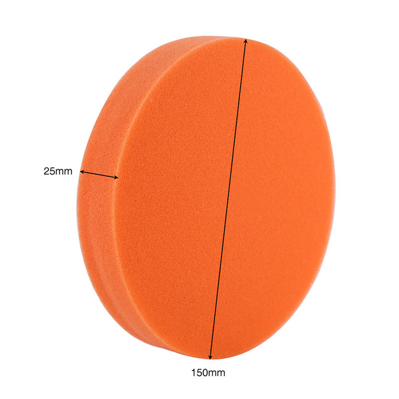 Thumbnail: 10pcs 150mm Car Polishing Pads 6" Sponge Polisher Clean Waxing Pad Auto Paint Ma
