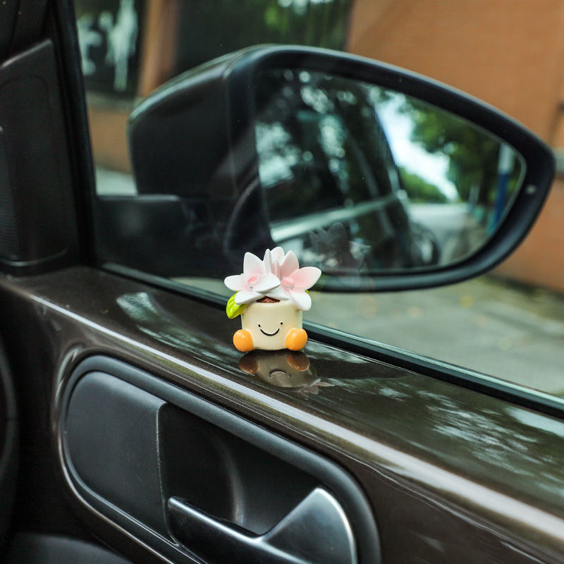 Thumbnail: Cute Flower Pot Car Decoration Center Auto Console Interior Dashboard Accessorie