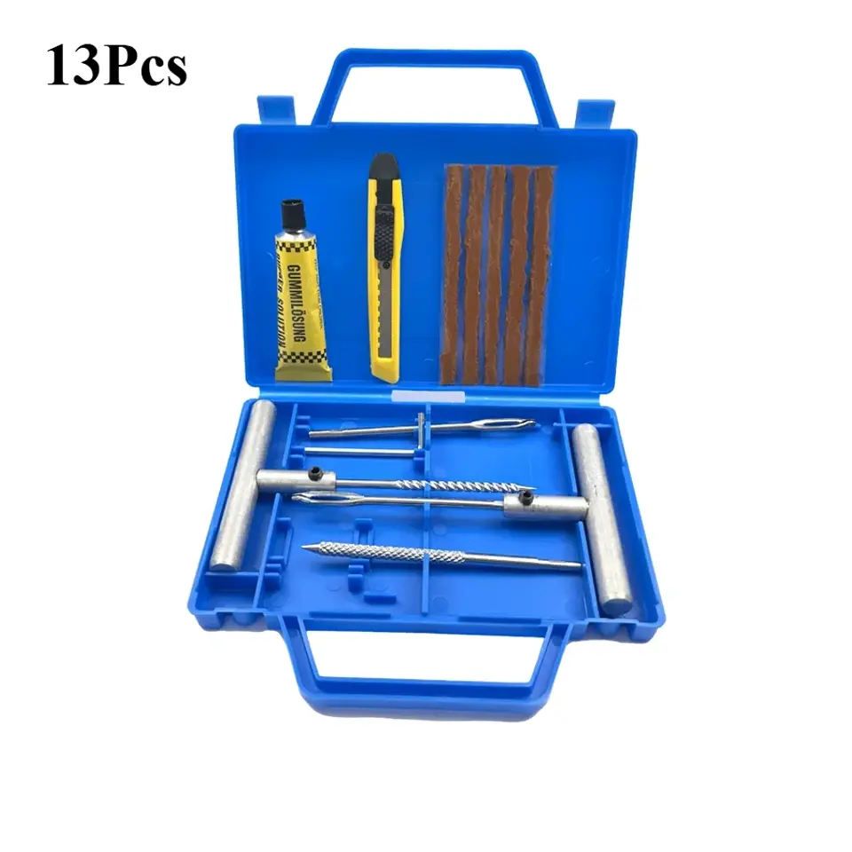 Thumbnail: Car Tire Repair Tool Tire Repair Kit Studding Tool Set Auto Bike Motorcycle Tire