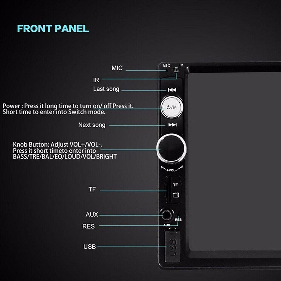 Thumbnail: 7inch HD 2Din Touch Screen Car Stereo Radio Android IOS USB TF AUX IN MP5 P..