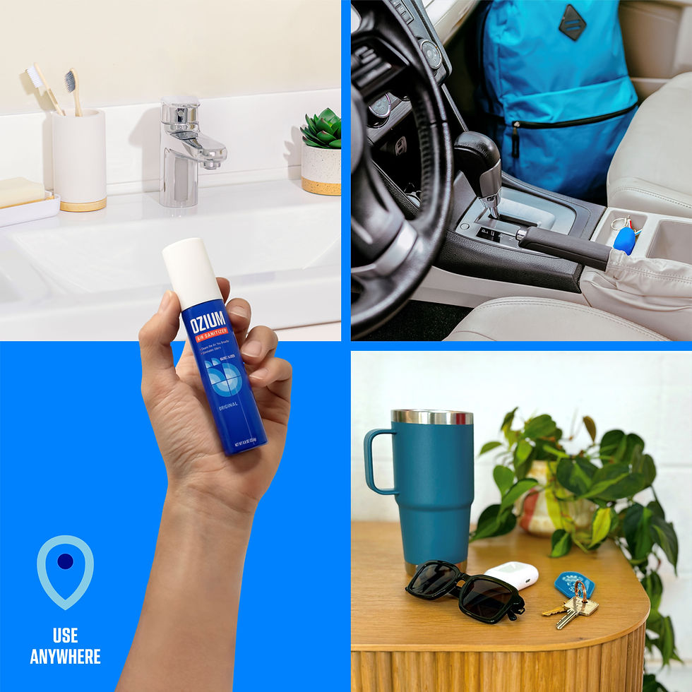 Thumbnail: OZIUM Carbon Black Stand Alone Spray Auto Air Freshener, 1 Pack, 0.8 fl Can