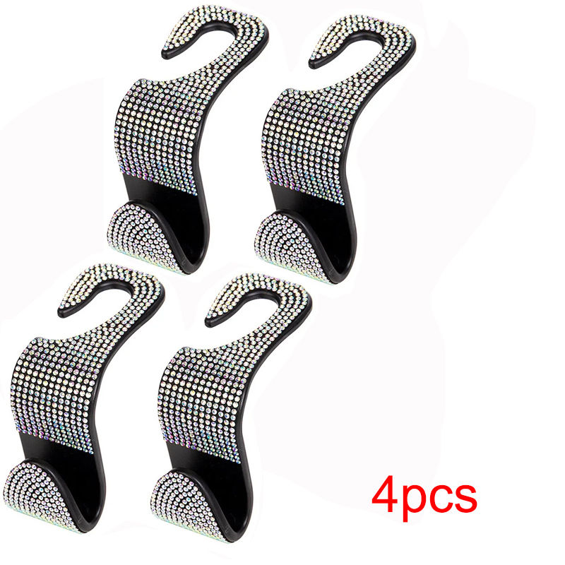 Thumbnail: Universal Car Seat Back Hook Headrest Hanger for Bag Pouch Clothes Hanging Hooks